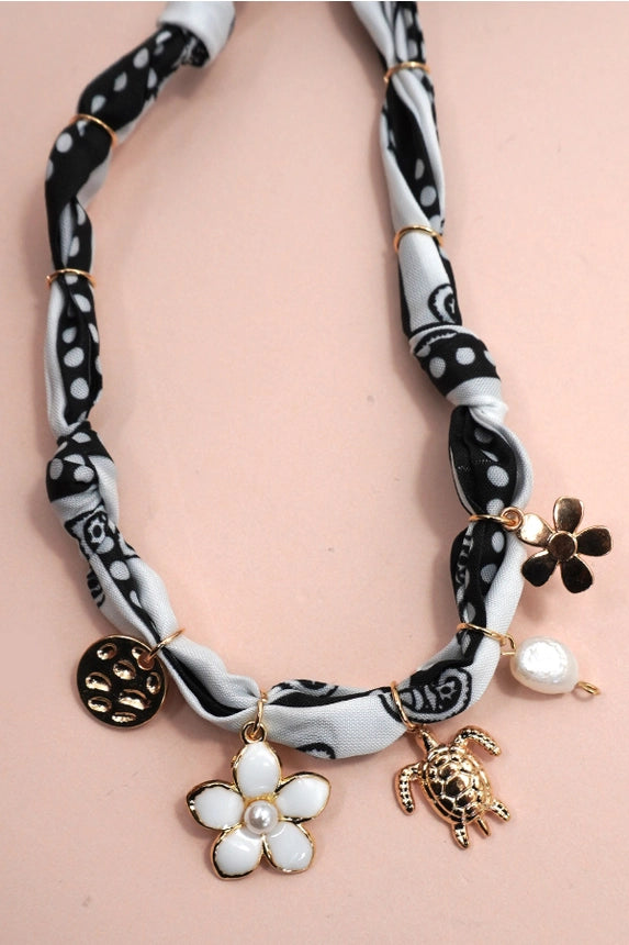 Bandana Charm Necklace