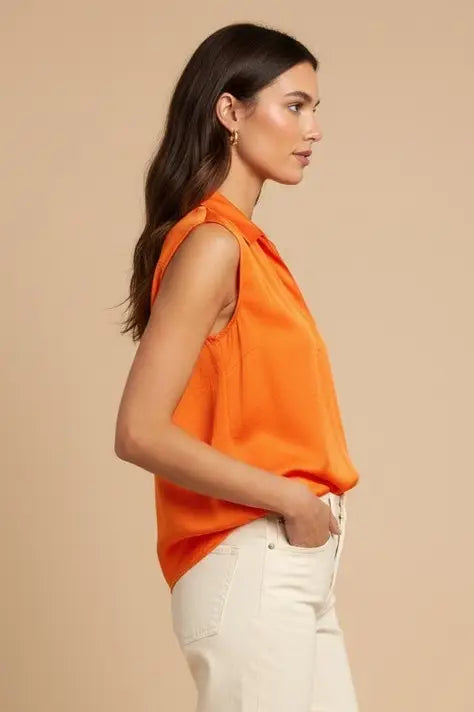 Neck Band Collar Top