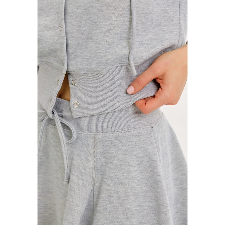 Cropped Terry Hoodie