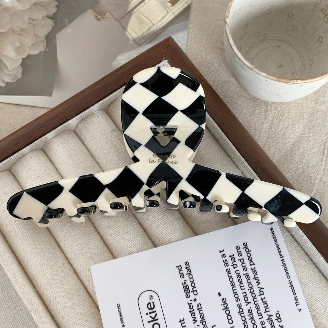 Checkered Hair Claw