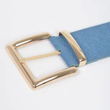 Wide Denim Belt