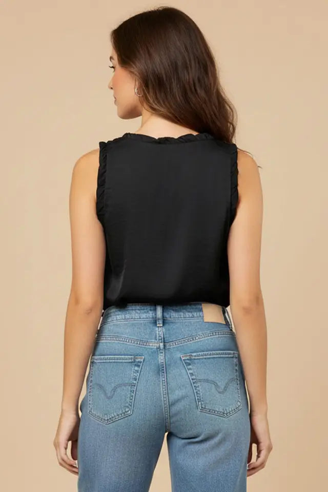 Shirring Detail Tank Top