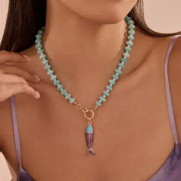Free Fish Beaded Necklace