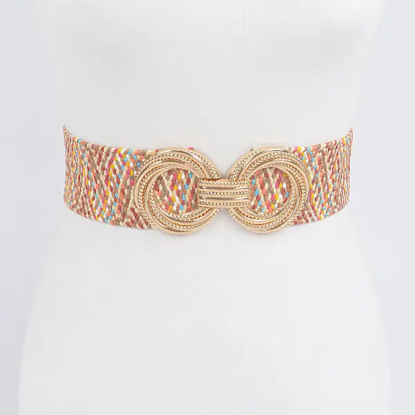 Metal Buckle Stretch Belt