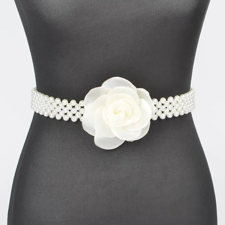 Flower Stretch Pearl Belt