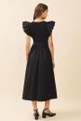 Flutter Sleeve Midi Dress
