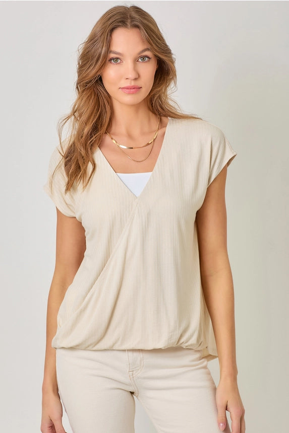 Surplice Neck Top
