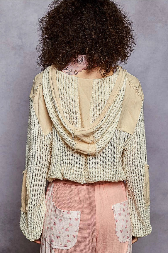 Casual Mesh Sleeve Jacket
