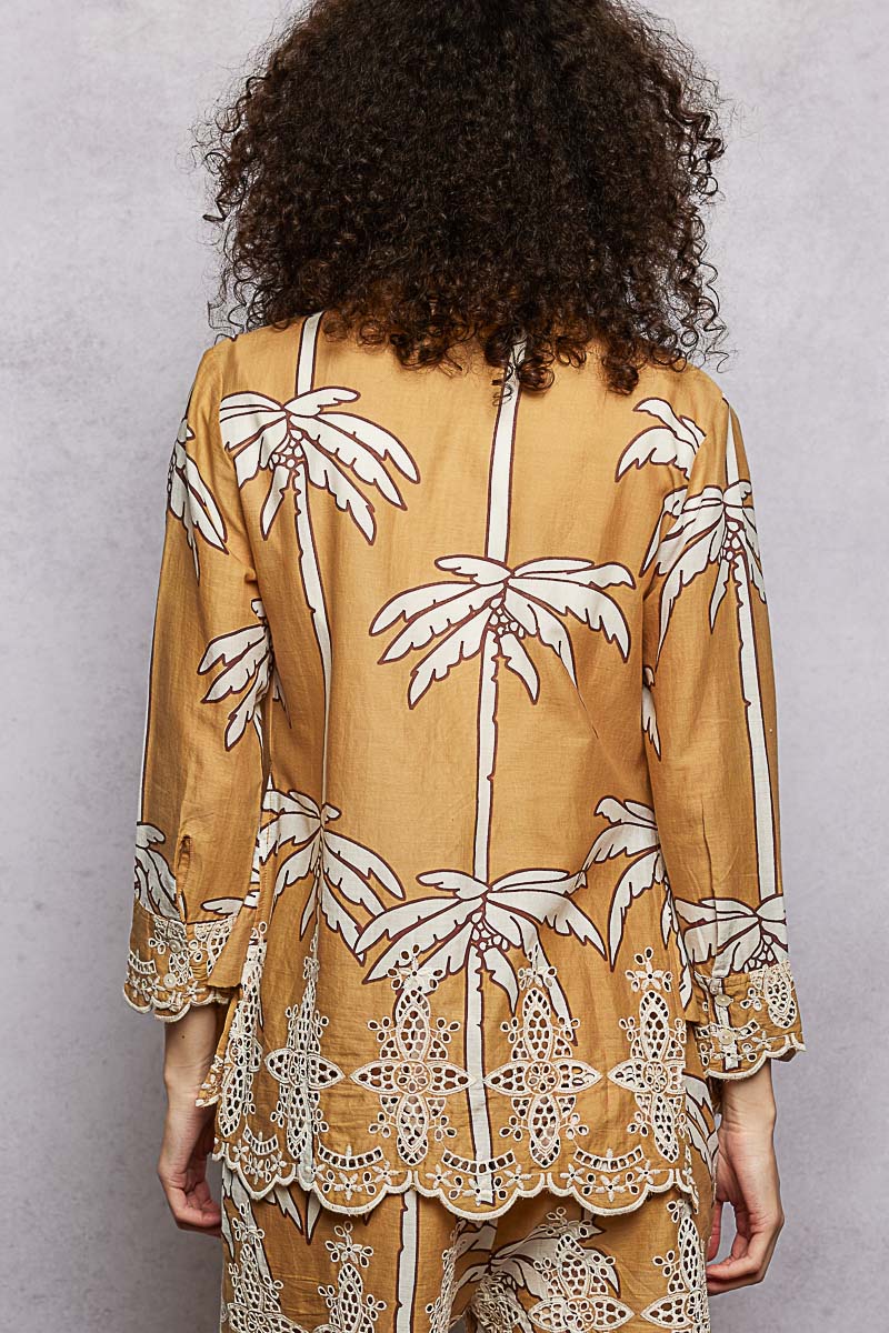 Printed Collar Shirt