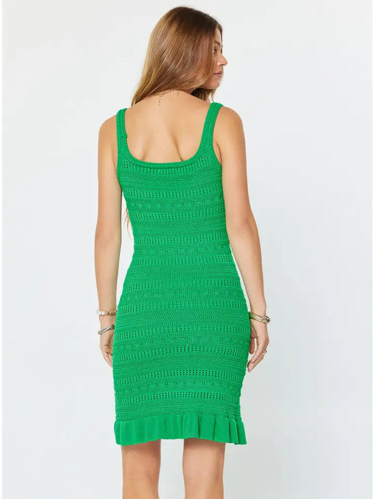 Ruffled Hem Sweater Dress