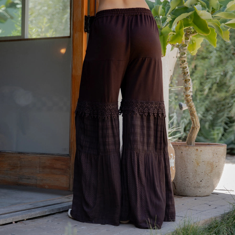 Boho Lace Palazzo Pants