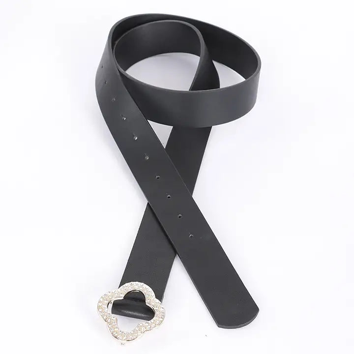 Faux Leather Metal Buckle Plus Belt