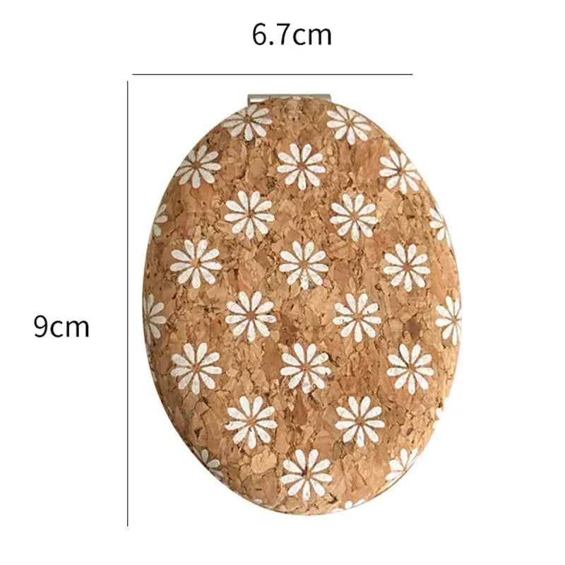 Floral Foldable Make Up Mirror