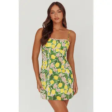 Woven Lemon Dress
