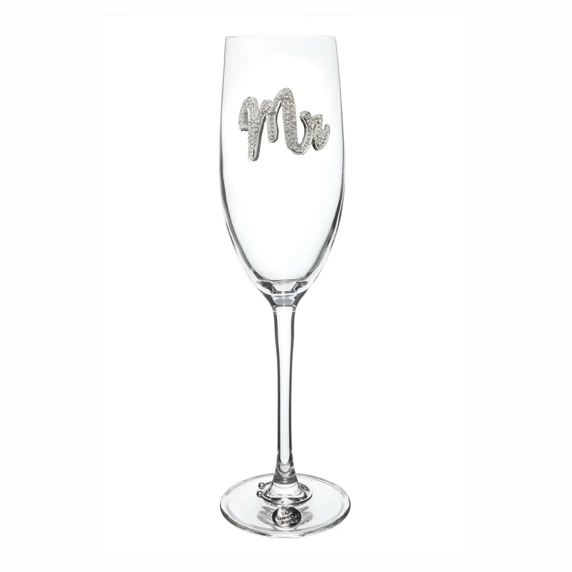 Mr & Mrs Stemmed Champagne Glasses (set)