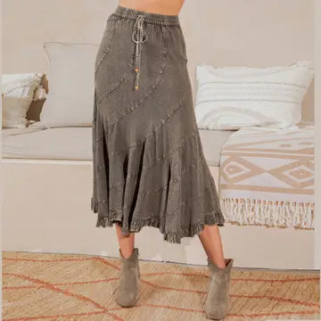 Asymmetrical Midi Skirt