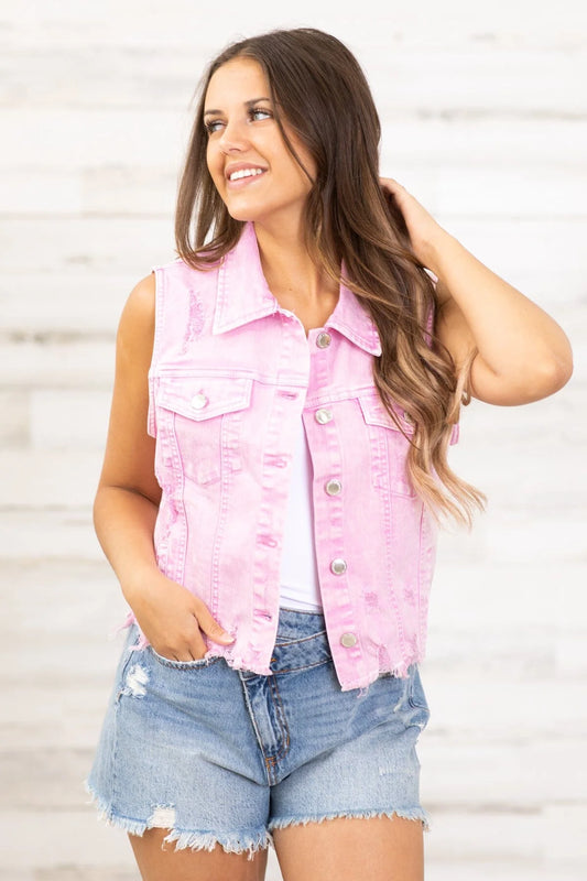 Risen Pink Acid Jacket Vest