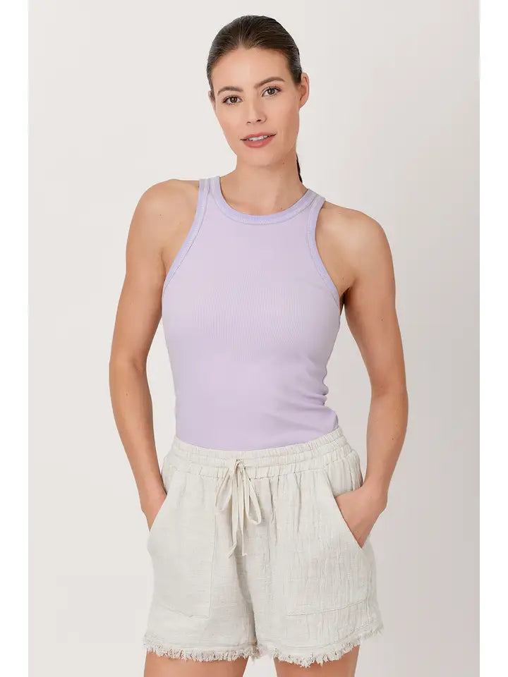 Scoop Neck Ribbed Tank