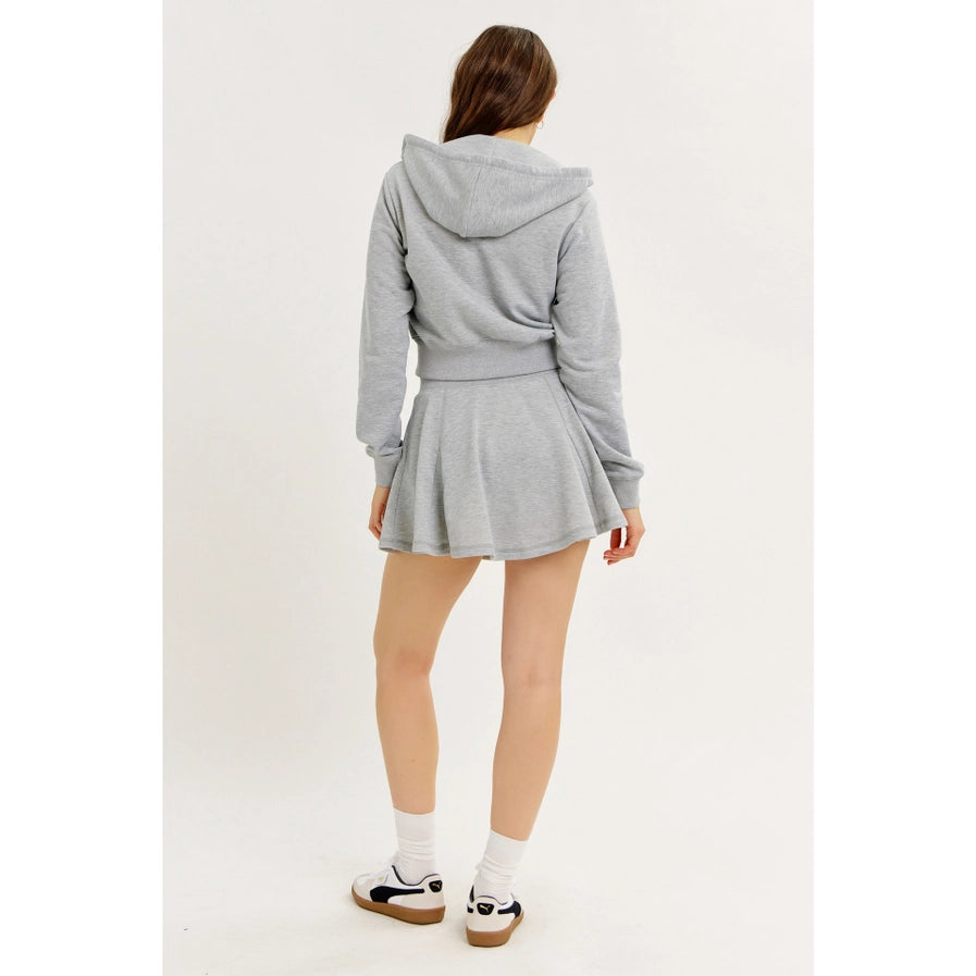 Cropped Terry Hoodie