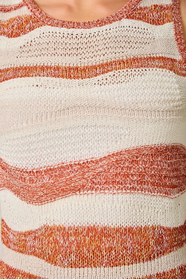 Multi-Stripe Sweater Tank
