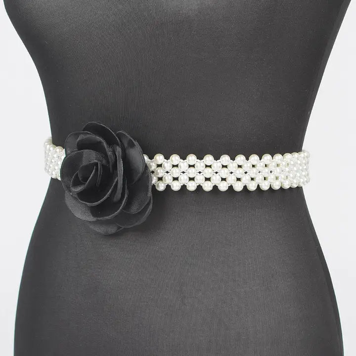 Flower Stretch Pearl Belt