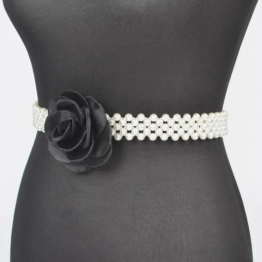 Flower Stretch Pearl Belt