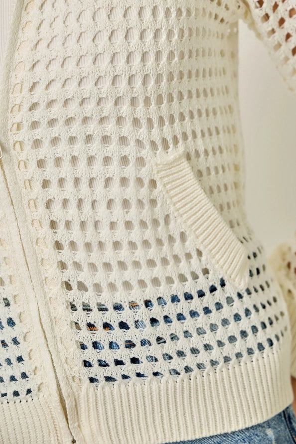 Open Stitch Knitted Jacket