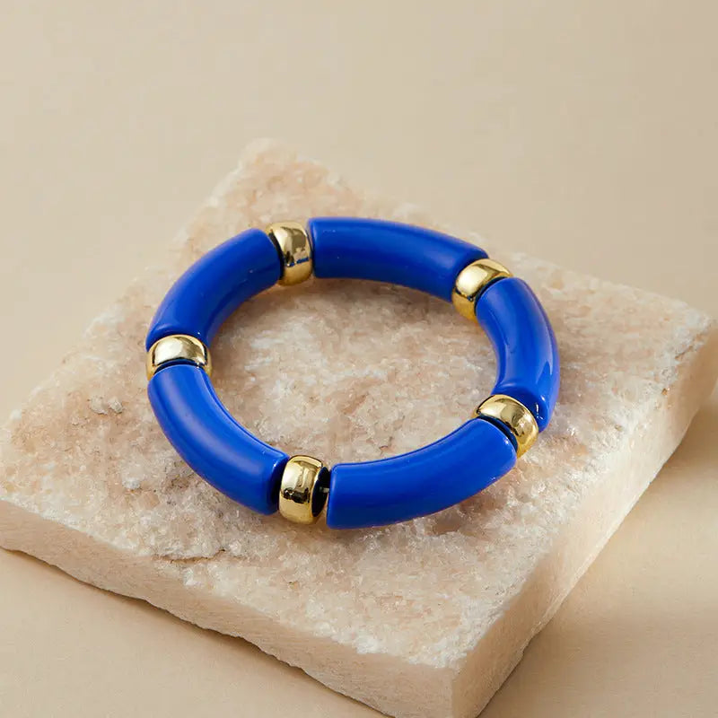 Color Block Acrylic Bracelets