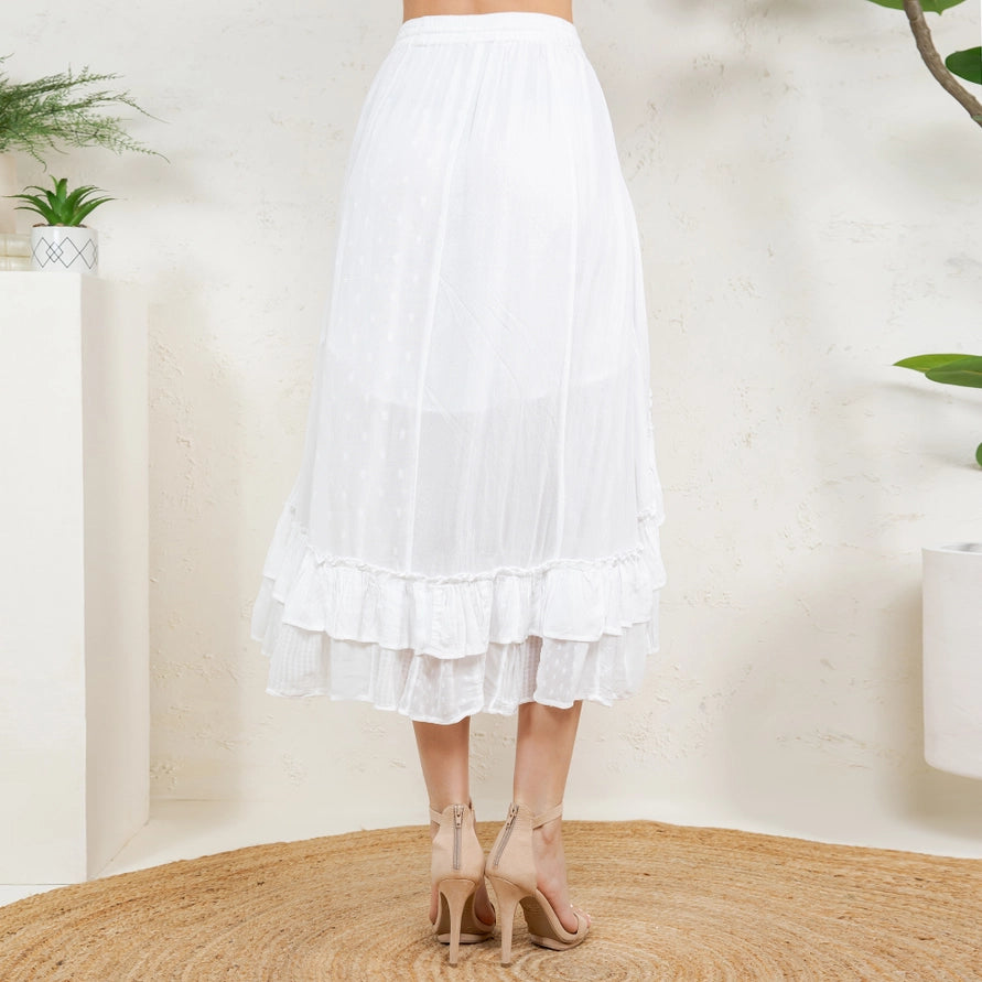 Rustic Boho Asymmetrical Skirt