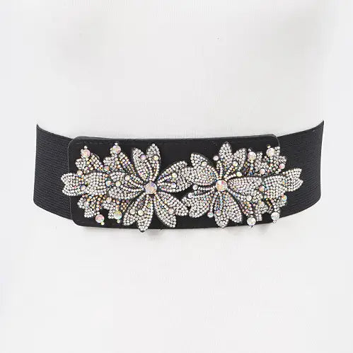 Stone Flower Elastic Belt