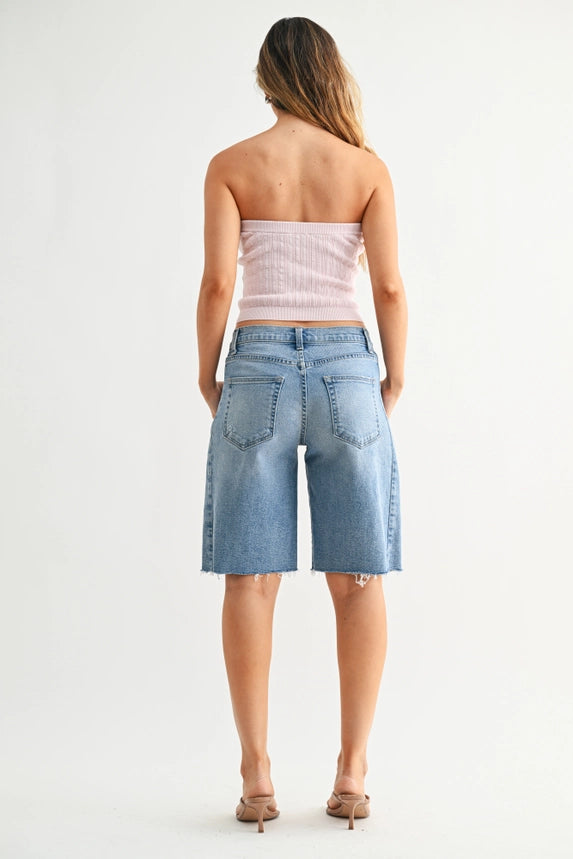 Barrel Jean Shorts