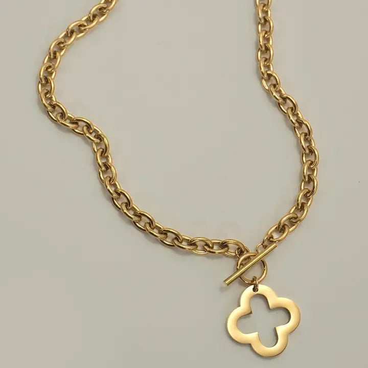 Cutout Clover Necklace