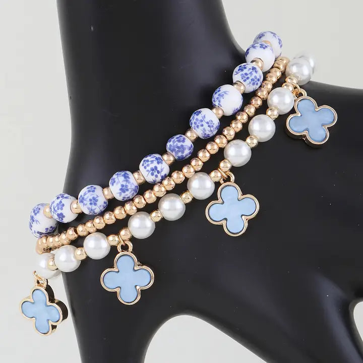 Multi Stone Love Beaded Bracelet