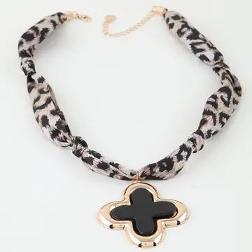 Clover Scarf Necklace