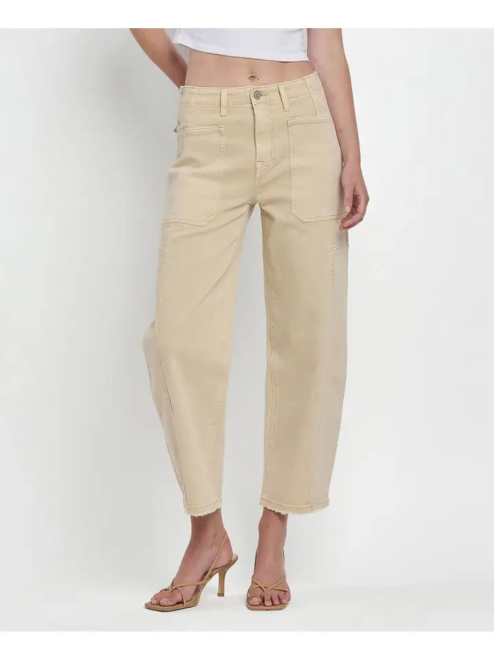 Super High Rise Barrel Jeans