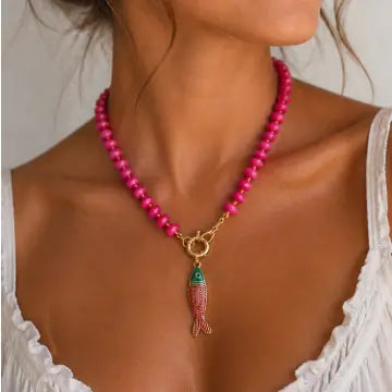Free Fish Beaded Necklace