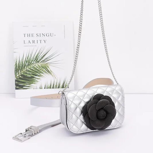 Faux Leather Quilted Belt Bag/Shoulder Bag