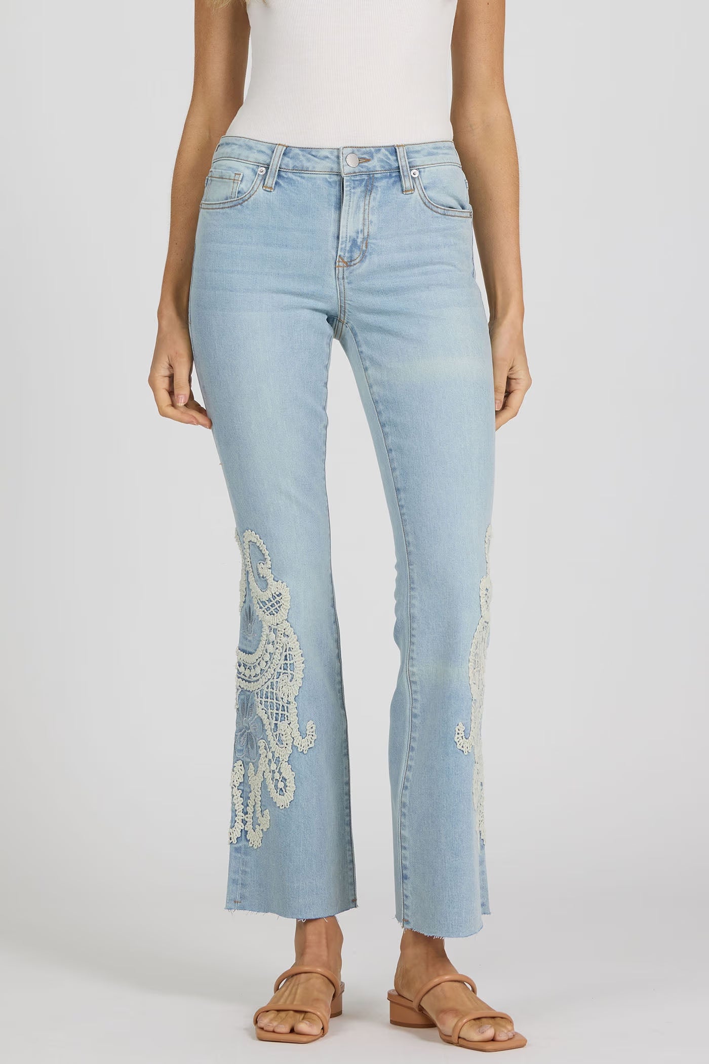 Denim Lace Rosa Jeans
