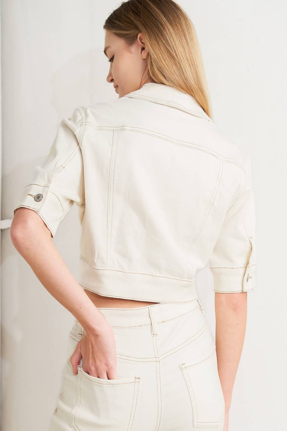 Elbow Sleeve Twill Jacket