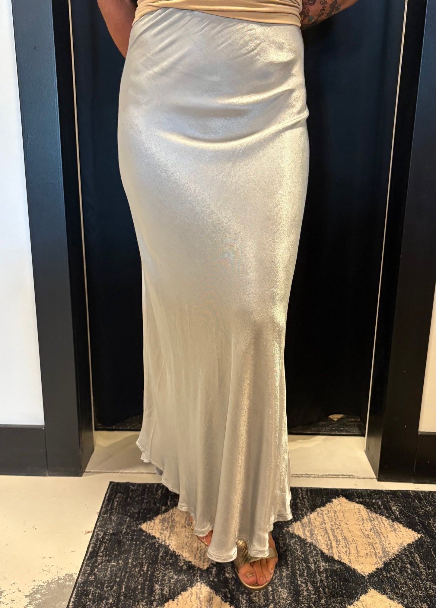 Maxi Skirt - Silver