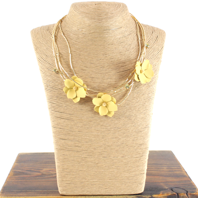 Triple Flower Necklace