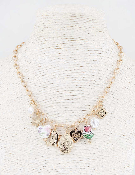 Vintage Locket Pendant Necklace