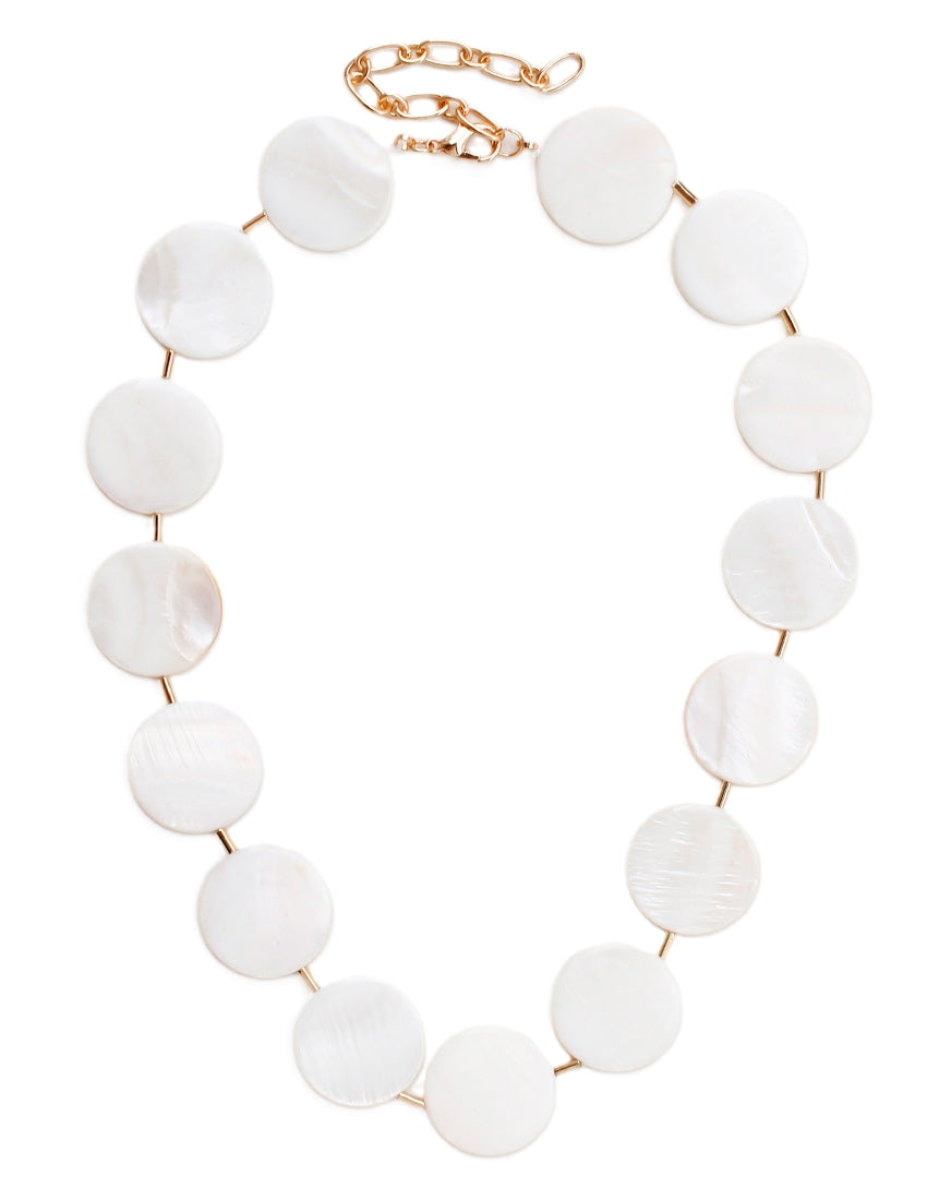 Disc Beaded Necklace