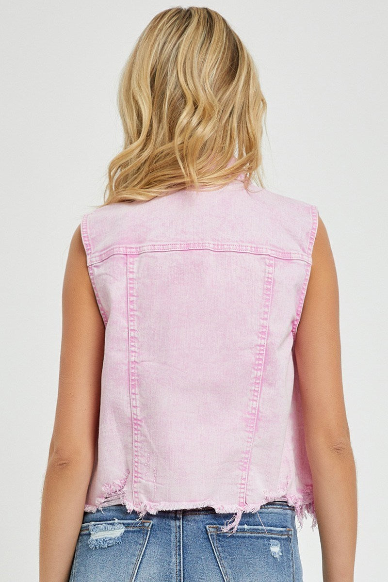 Risen Pink Acid Jacket Vest