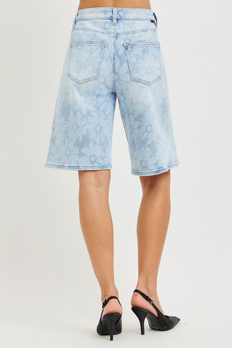 Slouch Bermuda in Floral Print