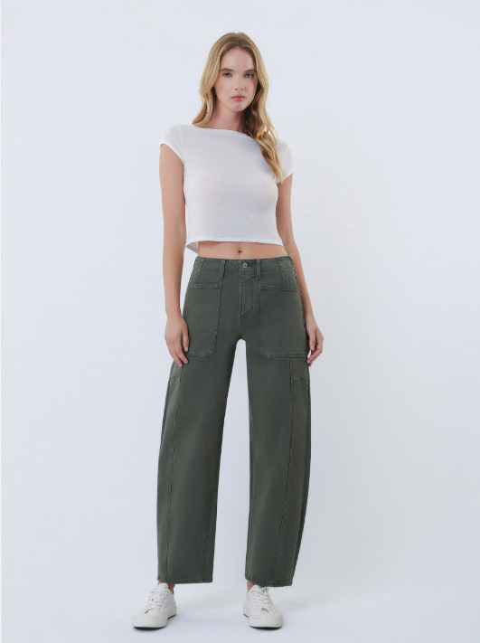 Super High Rise Barrel Jeans