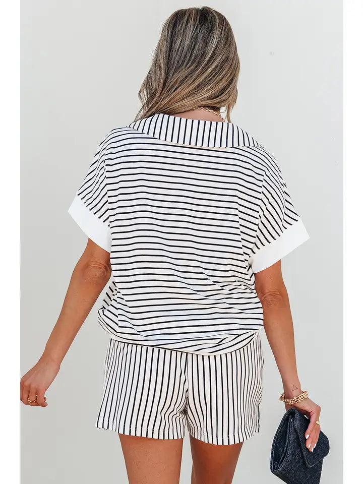 Striped Lounge Shorts
