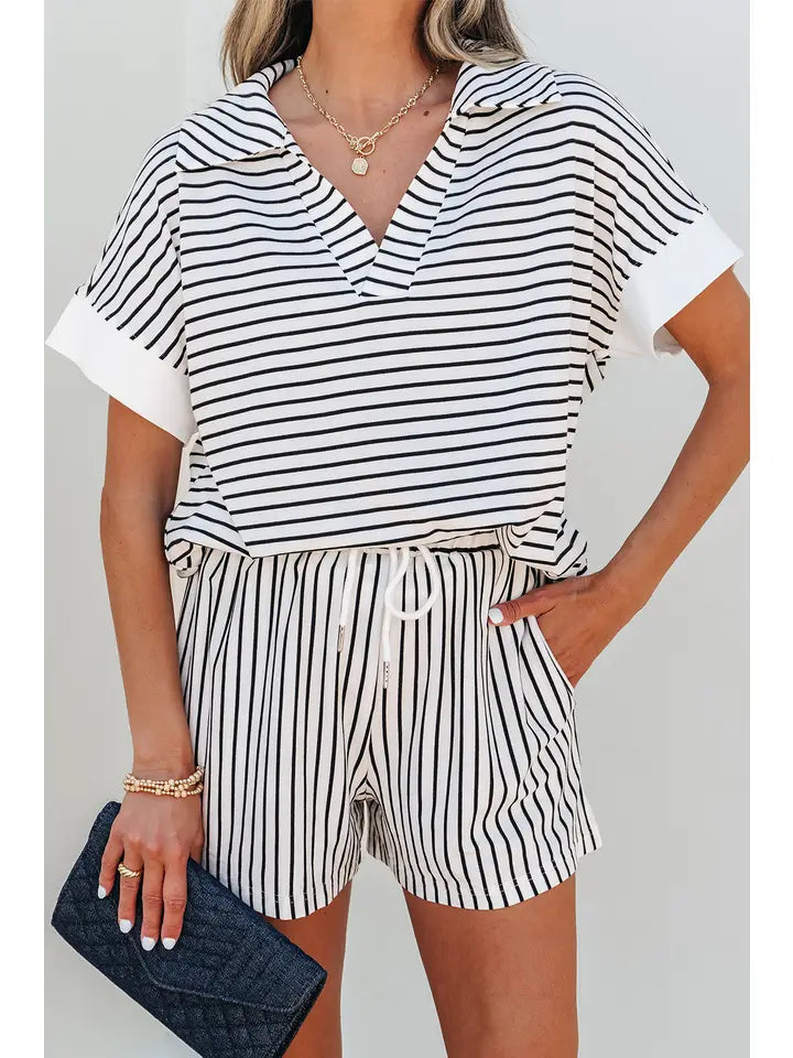 Striped Lounge Shorts