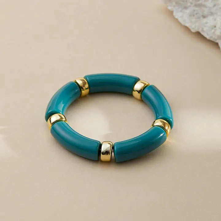 Color Block Acrylic Bracelets