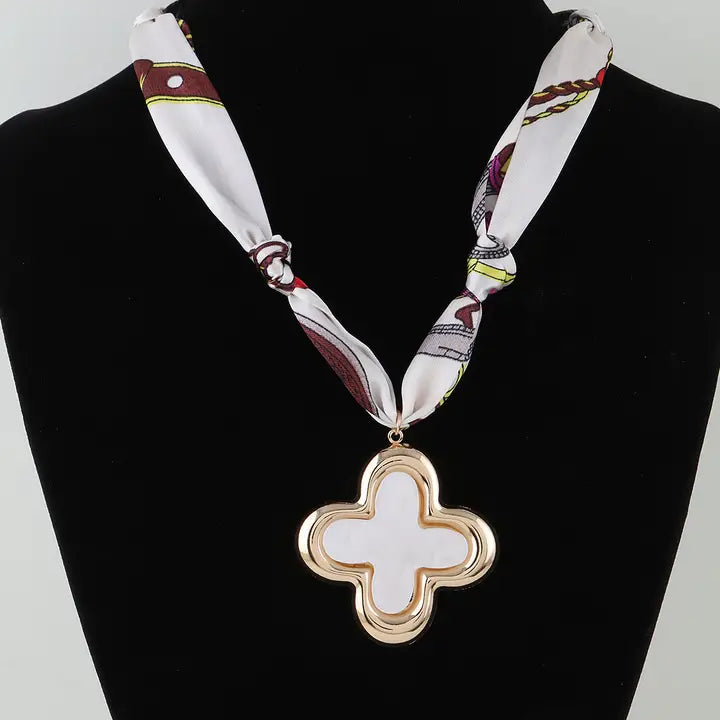 Clover Scarf Necklace